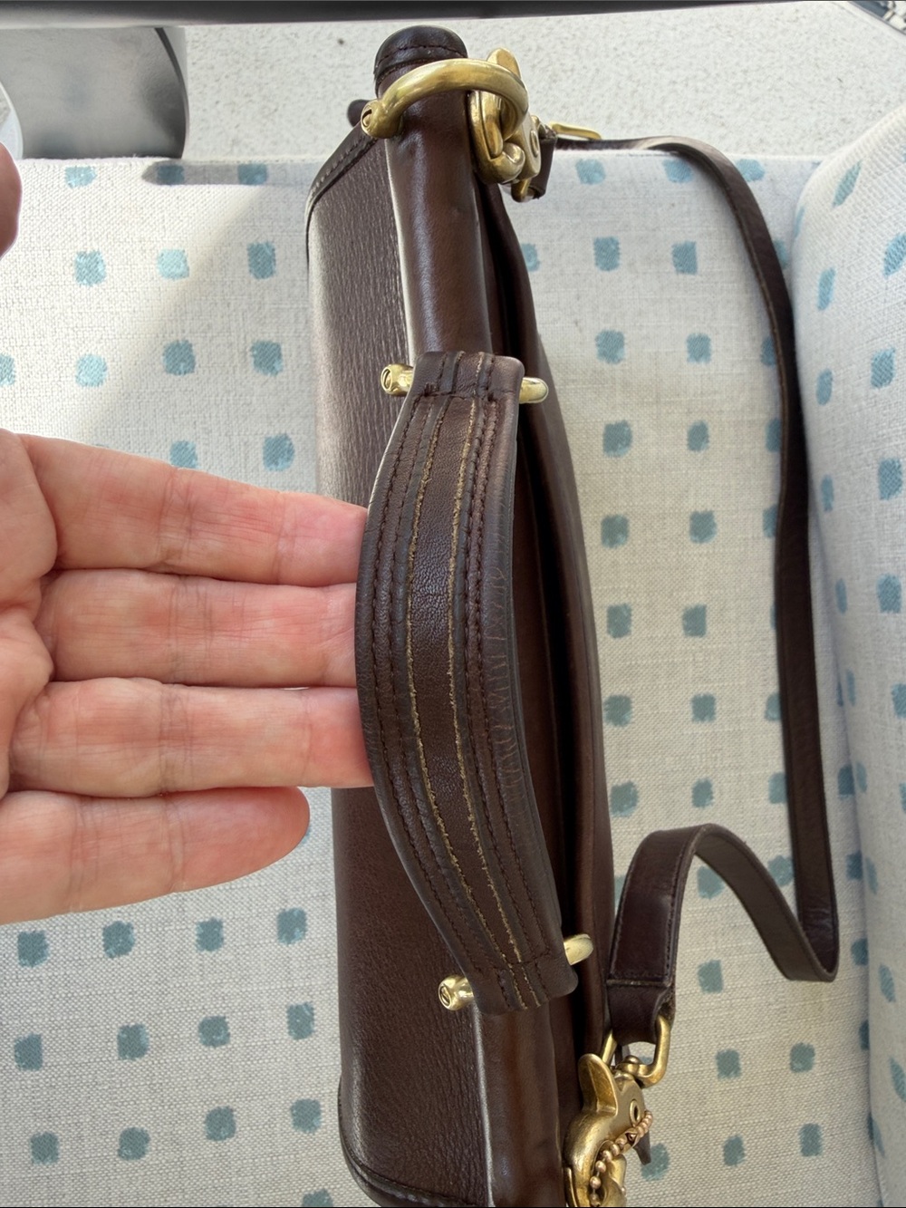 Coach Willis Bag in Mahogany from 1996 in great vintage condition, w/dust bag - Picture 5 of 14